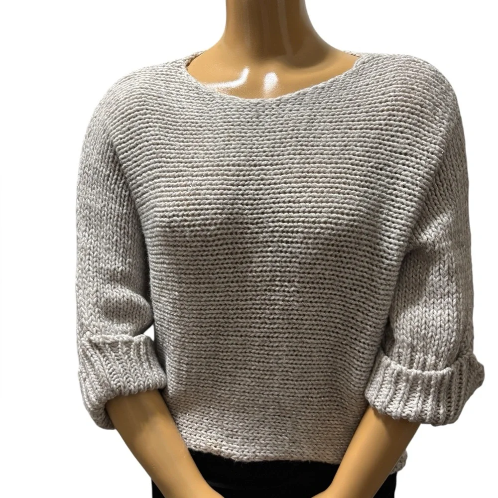Berretti Metallic Knit Dolman Sleeve Sweater – Made in Italy - Picture 2 of 6